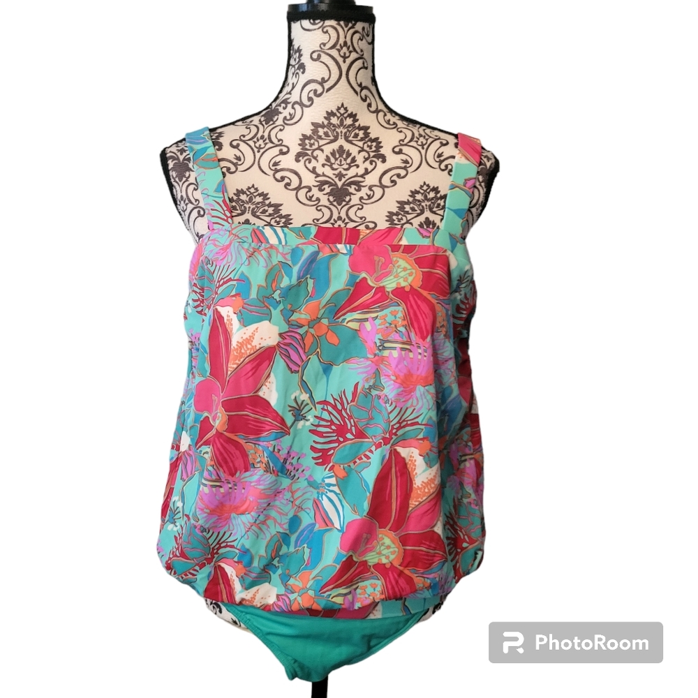 Talbots & Miraclesuit Swimsuit Women 14 NWT One Piece